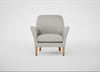Wallis Armchair Melton Wool Limestone / Natural