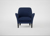 Wallis Armchair Melton Wool New Navy / Black