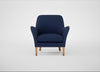 Wallis Armchair Melton Wool New Navy / Natural