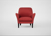 Wallis Armchair Melton Wool Red Oxide / Black