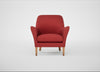 Wallis Armchair Melton Wool Red Oxide / Natural
