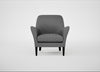 Wallis Armchair Melton Wool Shale / Black
