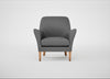 Wallis Armchair Melton Wool Shale / Natural