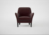 Wallis Armchair Smart Luxe Velvet Acorn / Black