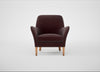 Wallis Armchair Smart Luxe Velvet Acorn / Natural