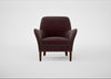 Wallis Armchair Smart Luxe Velvet Acorn / Walnut Stained