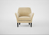 Wallis Armchair Smart Luxe Velvet Biscuit / Black