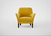 Wallis Armchair Smart Luxe Velvet Canary / Black
