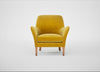 Wallis Armchair Smart Luxe Velvet Canary / Natural