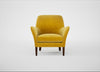 Wallis Armchair Smart Luxe Velvet Canary / Walnut Stained