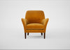 Wallis Armchair Smart Luxe Velvet Cognac / Walnut Stained