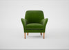 Wallis Armchair Smart Luxe Velvet Grass / Natural