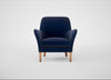 Wallis Armchair Smart Luxe Velvet Midnight / Natural