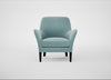 Wallis Armchair Smart Luxe Velvet Mineral Blue / Black