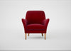 Wallis Armchair Smart Luxe Velvet Mulberry / Natural