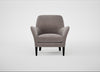 Wallis Armchair Smart Luxe Velvet Mushroom / Black
