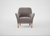 Wallis Armchair Smart Luxe Velvet Mushroom / Natural
