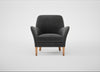 Wallis Armchair Smart Luxe Velvet Nickel / Natural