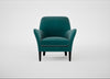 Wallis Armchair Smart Luxe Velvet Ocean Green / Black