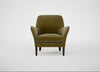 Wallis Armchair Smart Luxe Velvet Peridot / Walnut Stained