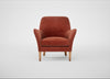 Wallis Armchair Smart Luxe Velvet Tawny / Natural