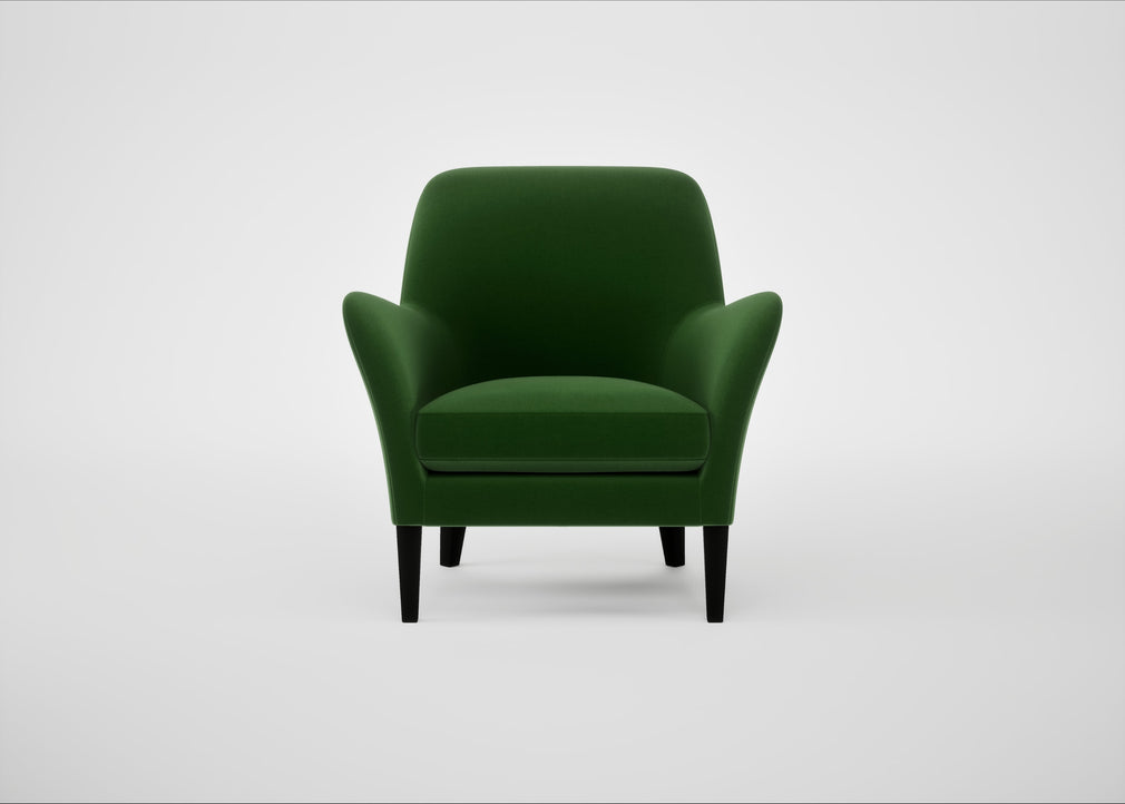 Wallis Armchair Smart Velvet Forest / Black