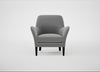 Wallis Armchair Smart Velvet Mercury / Black