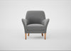 Wallis Armchair Smart Velvet Mercury / Natural