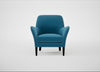 Wallis Armchair Smart Velvet Ocean Blue / Black