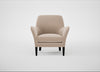 Wallis Armchair Smart Velvet Pebble / Black