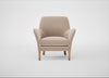 Wallis Armchair Smart Velvet Pebble / Natural