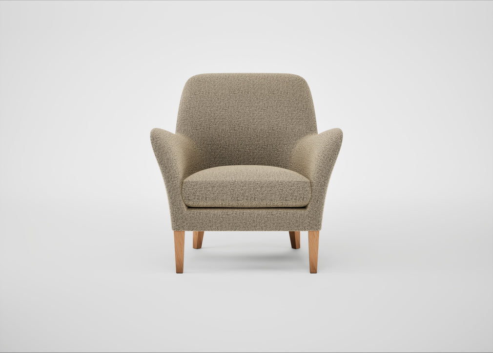Wallis Armchair Boucle Velvet Rocky / Natural