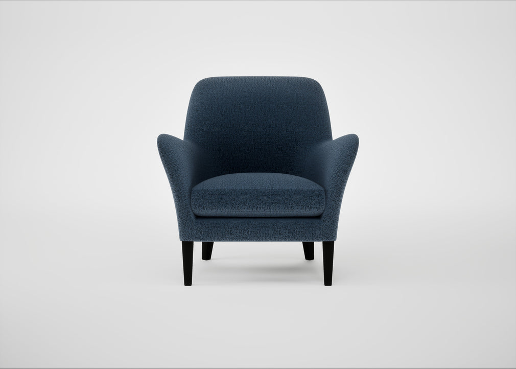 Wallis Armchair Boucle Velvet Space / Black