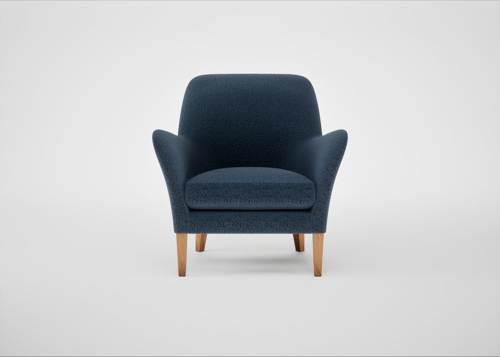 Wallis Armchair Boucle Velvet Space / Natural