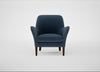 Wallis Armchair Boucle Velvet Space / Walnut Stained