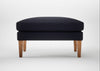 Wallis Ottoman Boucle Indigo / Natural