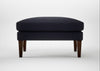 Wallis Ottoman Boucle Indigo / Walnut Stained