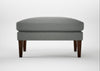 Wallis Ottoman Boucle Steel / Walnut Stained