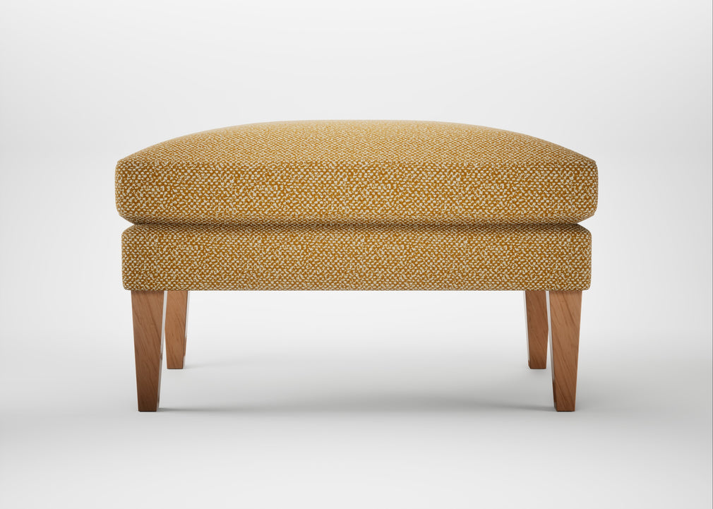 Wallis Ottoman Boucle Tweed Citrine / Natural