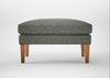 Wallis Ottoman Boucle Tweed Lapis / Natural
