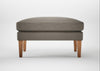 Wallis Ottoman Broad Weave Pebble / Natural