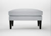 Wallis Ottoman Broad Weave Tin / Black