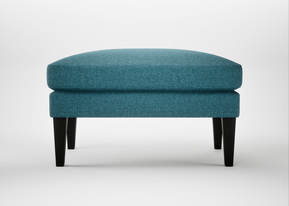 Wallis Ottoman Brushed Cotton Cadet / Black
