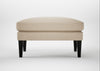 Wallis Ottoman Brushed Cotton Oat / Black