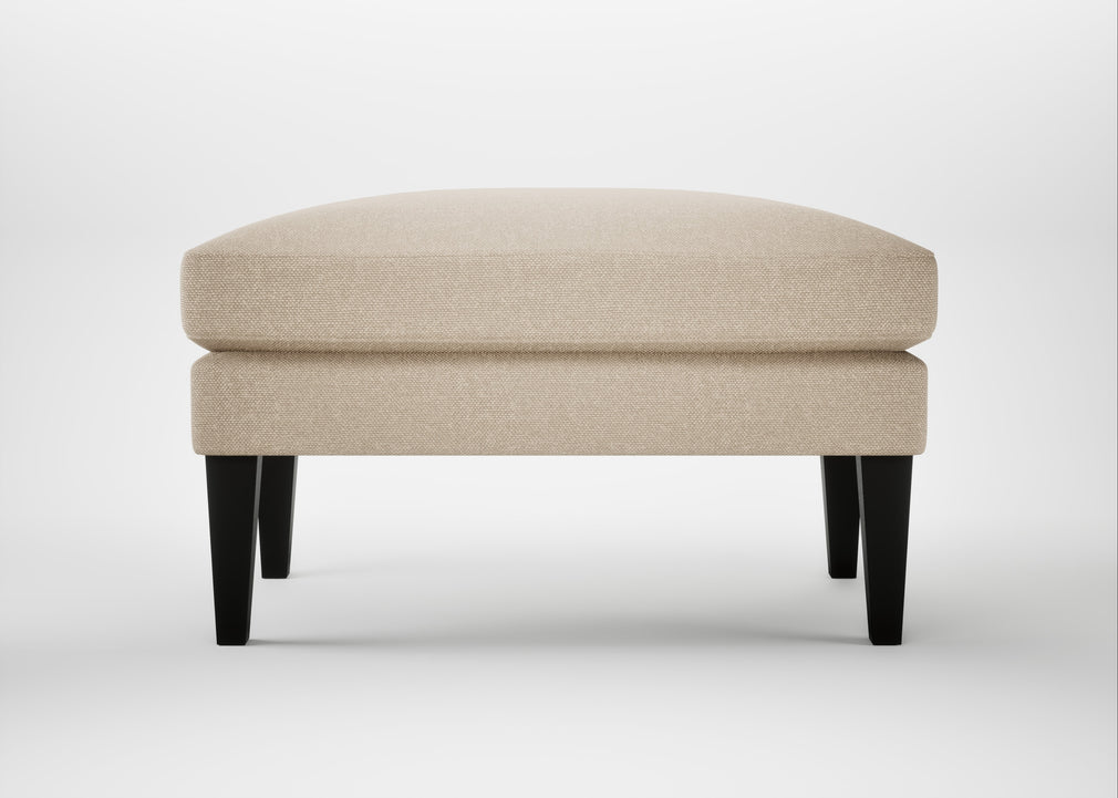 Wallis Ottoman Brushed Cotton Oat / Natural