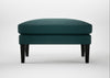 Wallis Ottoman Brushed Cotton Pine / Black