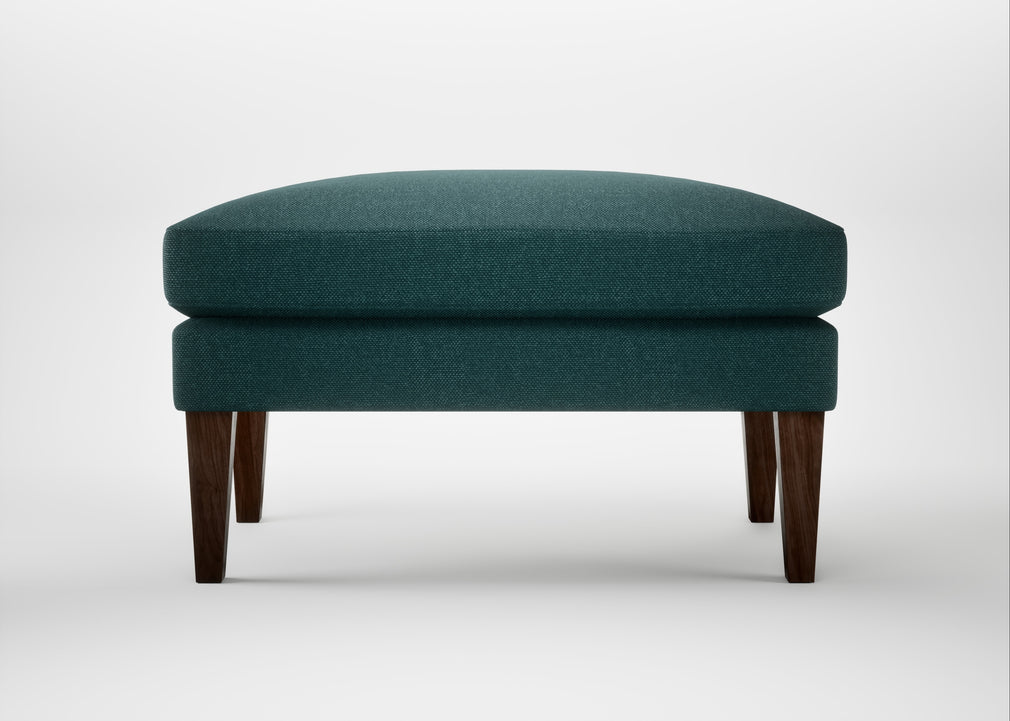 Wallis Ottoman Brushed Cotton Pine / Walnut Stained