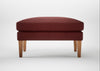 Wallis Ottoman Capelo Linen-Cotton Etruscan Red / Natural