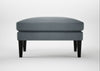 Wallis Ottoman Capelo Linen-Cotton Mineral / Black