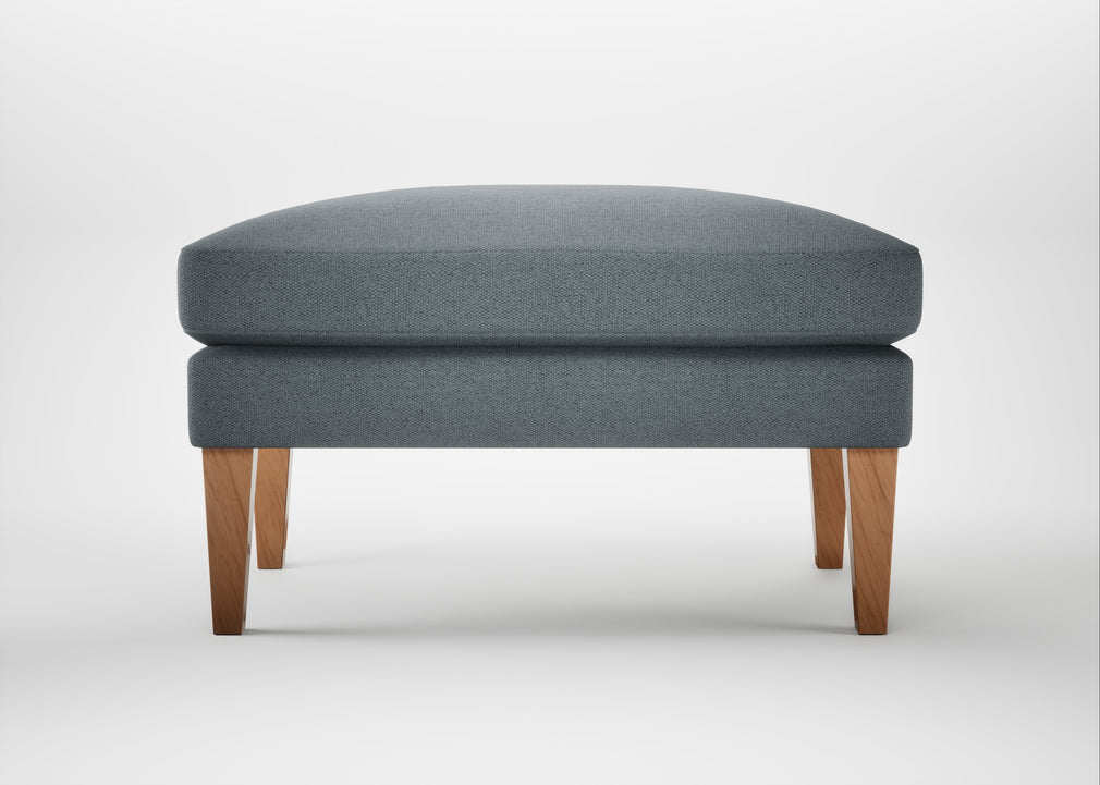 Wallis Ottoman Capelo Linen-Cotton Mineral / Natural